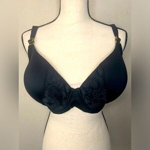 NWT EMBRACEABLE Signature Lace Perfect Coverage Bra Black Size 42 DD